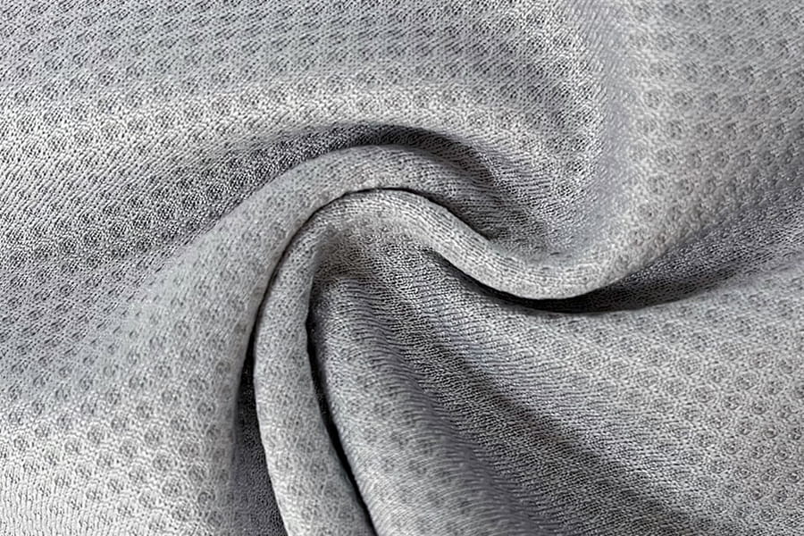 BCX-N0608: Vattenbsorberande och coolkänsla monokrom Jacquard Mesh Honeycomb Fabric